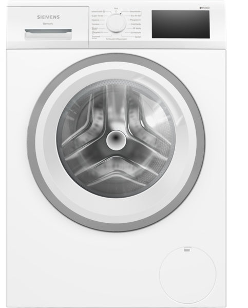 Siemens IQ300 Waschmaschine WM14N127, 8 kg Füllmenge, 1400 U/Min., iQdrive, AquaStop, varioSpeed, freistehend, 84,5 cm Höhe