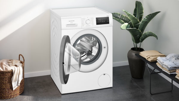 Siemens IQ300 Waschmaschine WM14N127, 8 kg Füllmenge, 1400 U/Min., iQdrive, AquaStop, varioSpeed, freistehend, 84,5 cm Höhe