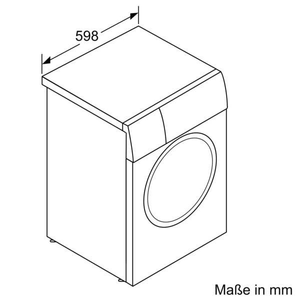 Siemens IQ300 Waschmaschine WM14N127, 8 kg Füllmenge, 1400 U/Min., iQdrive, AquaStop, varioSpeed, freistehend, 84,5 cm Höhe