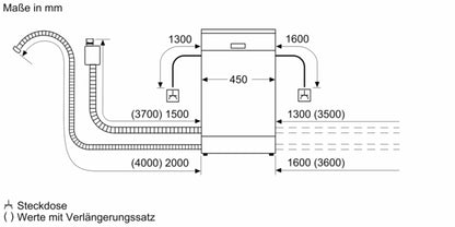 Serie 4, Unterbau-Geschirrspüler, 45 cm, Gebürsteter Stahl SPU4HMS10E