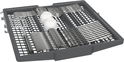 iQ500, Teilintegrierter Geschirrspüler, 60 cm, Gebürsteter Stahl SN55ES12CE