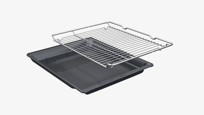 Bosch Serie 4, Einbau-Backofen, 60 x 60 cm, Edelstahl HBA514BS3