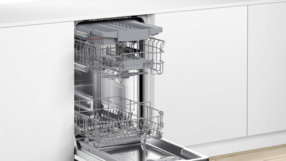 Serie 4, Unterbau-Geschirrspüler, 45 cm, Gebürsteter Stahl SPU4HMS10E