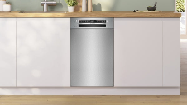 Serie 4, Unterbau-Geschirrspüler, 45 cm, Gebürsteter Stahl SPU4HMS10E