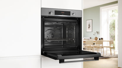 Bosch Serie 4, Einbau-Backofen, 60 x 60 cm, Edelstahl HBA514BS3