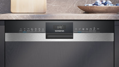 SIEMENS iQ300, Teilintegrierter Geschirrspüler, 60 cm, Gebürsteter Stahl SN53HS03TE