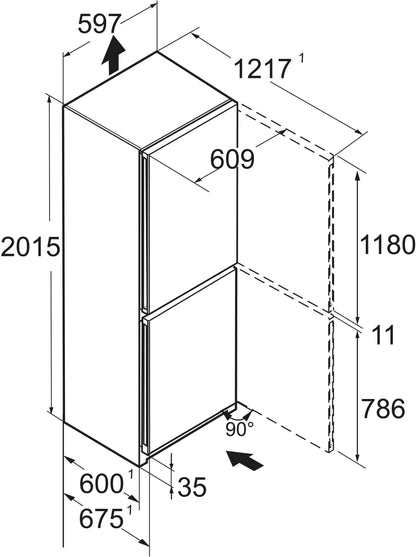 Liebherr CNdgc 5703-20 Kühl-/Gefrierkombination dunkelgrau Liebherr