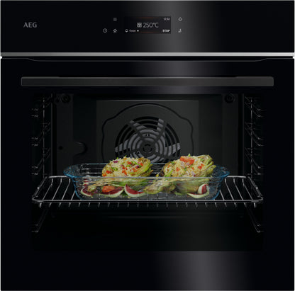 AEG TE7AB63FSB Einbaubackofen – 72 Liter, EXCite Touch-Display, MealAssist &amp; SoftClosing
