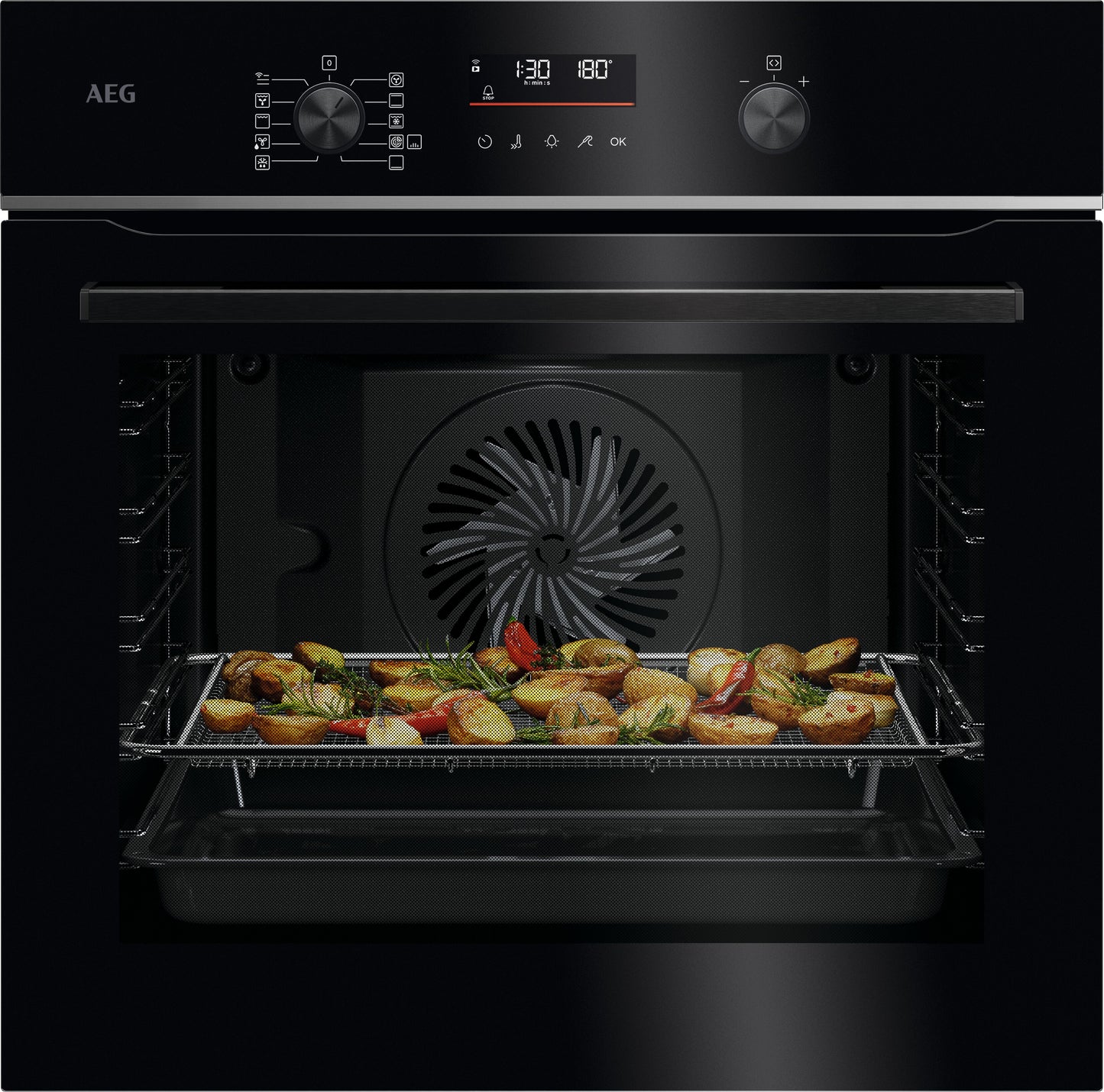 TS6PB53ZAB  6000 SenseCook® / Einbaubackofen / WLAN-fähig / Pyrolytische Selbstreinigung / Schwarz