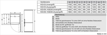 KGV36VLEA Bosch Kühl-/Gefrierkombination