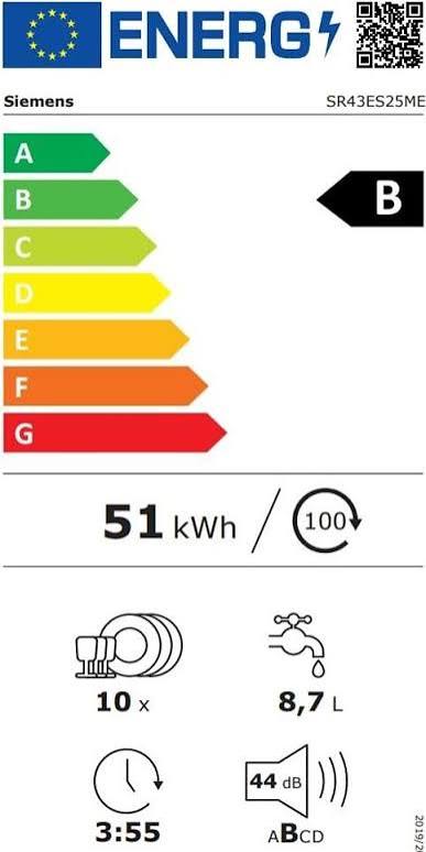 iQ300, Unterbau-Geschirrspüler, 45 cm, Gebürsteter Stahl