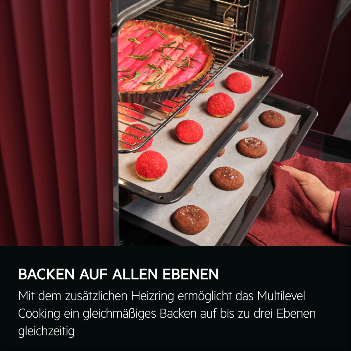 AEG TE7AB63FSB Einbaubackofen – 72 Liter, EXCite Touch-Display, MealAssist &amp; SoftClosing