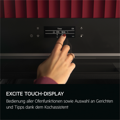 AEG TE7AB63FSB Einbaubackofen – 72 Liter, EXCite Touch-Display, MealAssist &amp; SoftClosing