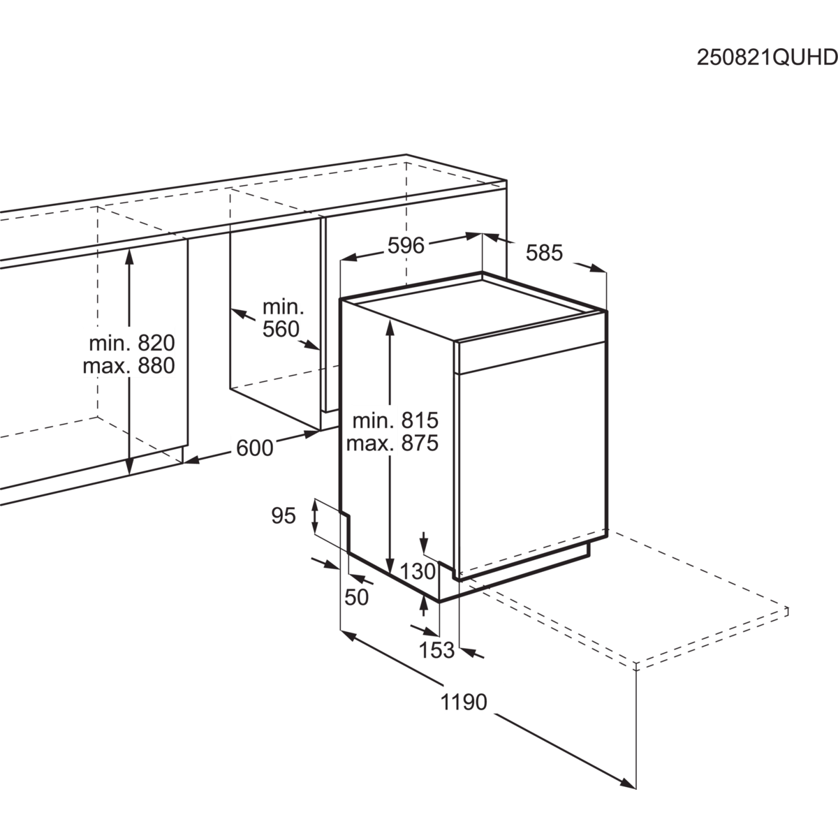 GU8205ASFM /  Unterbau-Geschirrspüler SatelliteClean Pro 60cm