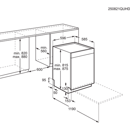 GU8205ASFM /  Unterbau-Geschirrspüler SatelliteClean Pro 60cm
