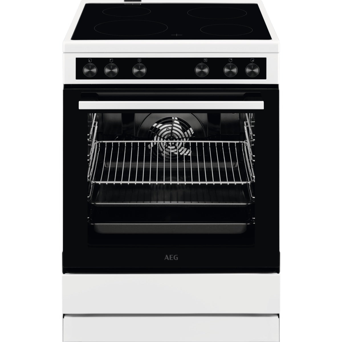 Standherd mit Glaskeramik-Kochfeld / 60 cm CCB6206ABW