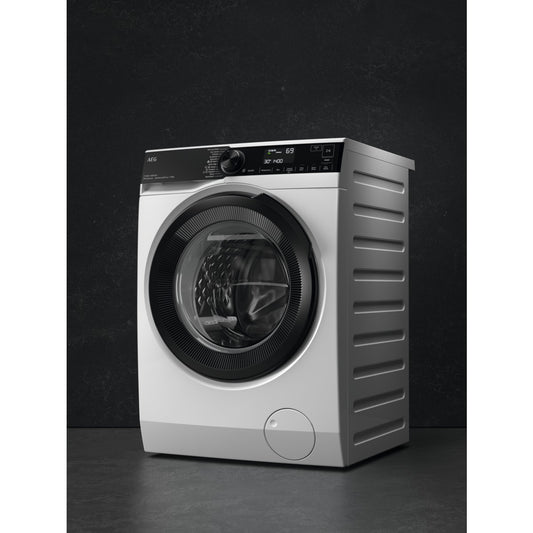 AEG LR7E75499 Waschmaschine / Serie 7000 ProSteam® / UniversalDose Schublade / 9,0 kg / Leise / Mengenautomatik / Nachlegefunktion / Wasserstopp / 1400 U/min